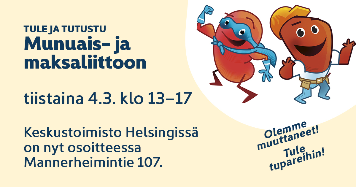 Supersankarimunuainen ja Mahtimaksa toivottavat tervetulleiksi tupareihin 4.3.