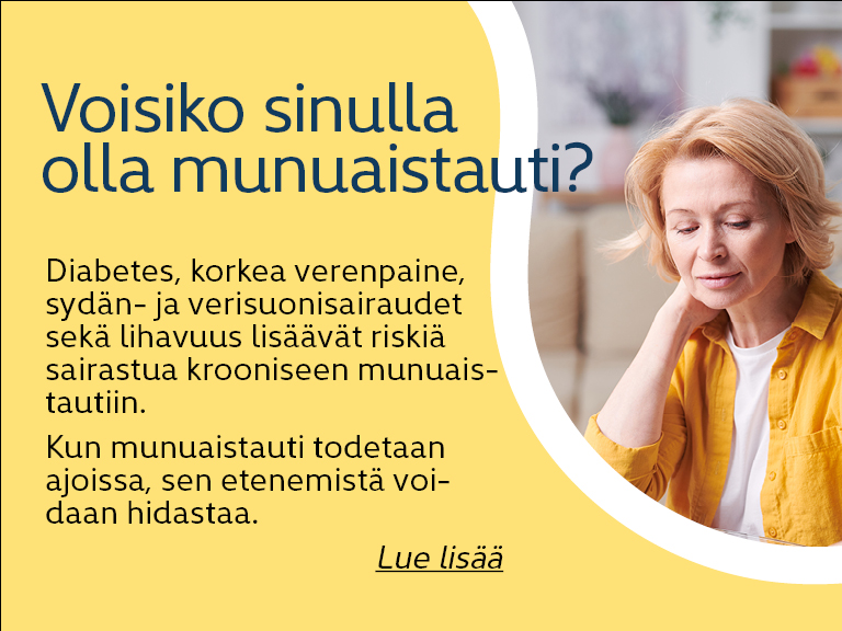 Voisiko sinulla olla munuaistauti?