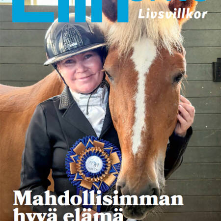 Elinehdon kannessa nainen ja hevonen.